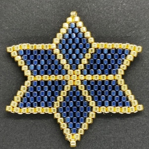 Beaded Ornaments - Large Star - Montana